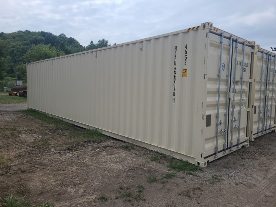 40' High Cube Container w/ 4 Side Doors