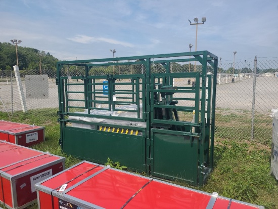 Cattle Chute w/ Catch Gate and Palpation Cage