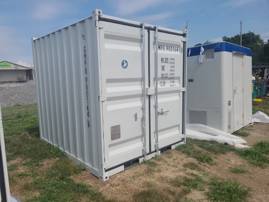 9' Portable Office / Storage Container w/ Man Door & Window