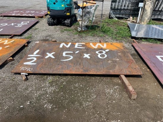 1 Pc New Plate Steel - 1/2"x5'x8'