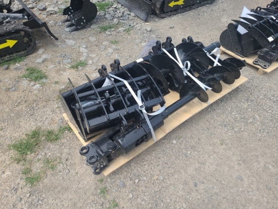 Miva 9pc Mini Excavator Attachment Set
