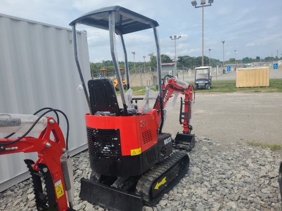 Red Miva VA13 Mini Excavator