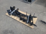 Mini Mini Excavator Auger Attachment w/ 3 Bits - 8
