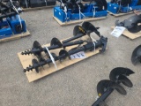 Mini Mini Excavator Auger Attachment w/ 3 Bits - 8