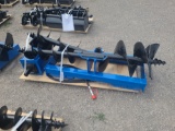 Giyi Skid Loader Auger Attachment w/ 3 Bits - 8