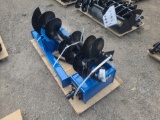 Giyi Skid Loader Auger Attachment w/ 3 Bits - 8
