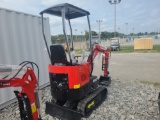 Red Miva VA13 Mini Excavator