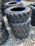 4 New SKS 1 Skid Steer Tires - 10-16.5