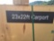23'x22' Double Garage Metal shed