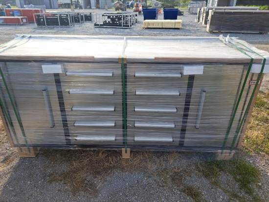 Stainless Steelman 10 Drawer work bench 7'