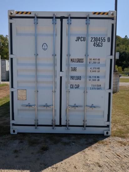 40' High Cube Shipping Container w/ 2 Side Doors