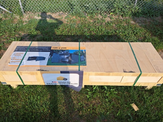10'x20' Single garage metal shed