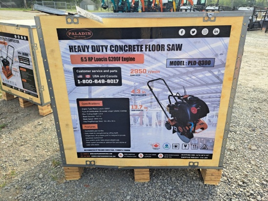 Paladin heavy duty concrete floor saw