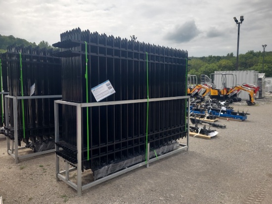 Fen Galvanized Fence - 20 - 10'W x 7"H Panels & Posts