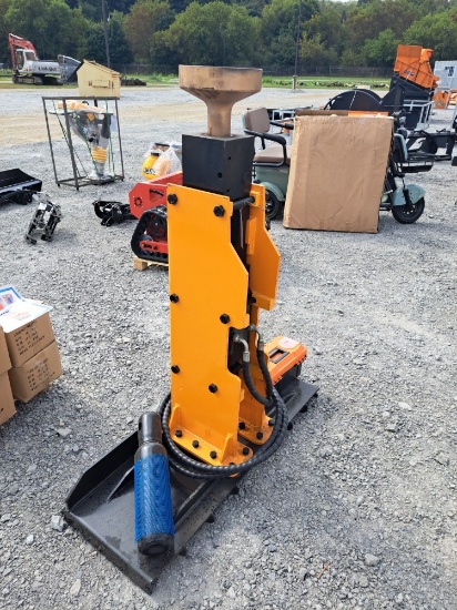 Skid Loader Post Driver