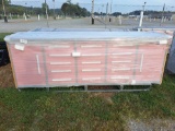 Red Steelman 15 Drawer work bench 10'