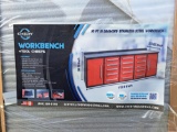 Red Steelman 15 Drawer work bench 10'