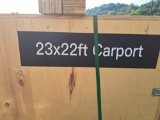 23'x22' Double Garage Metal shed