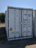 40' High Cube Shipping Container w/ 2 Side Doors