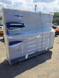 Blue steel man 7' 18 drawer work bench (Damaged)