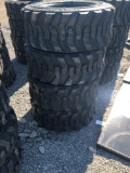 (4) 12-16.5 SKS1 Skid steer tires