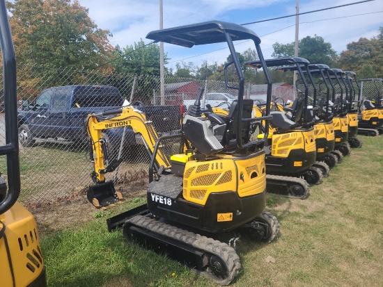 Infront YFE18 Mini Excavator w/ Pilot Controls & Canopy