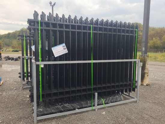 Fen S 20pc Galvanized Steel Fence w/ Posts