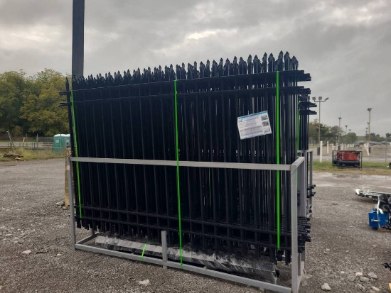 Fen S 20pc Galvanized Steel Fence w/ Posts