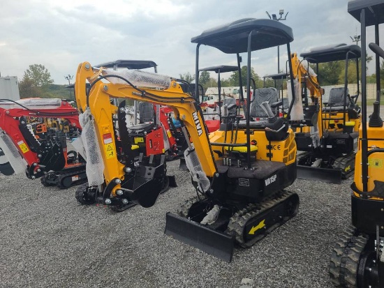 Miva VA15P Mini Excavator w/ Thumb & Pilot Controls