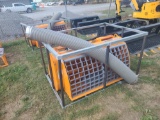 Landhonor Skid Loader Double Discharge Cement Mixer w/ Hose & Controls