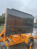 Trailer mounted message sign