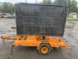 Trailer mounted message sign