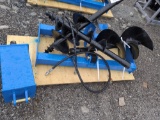 Giyi Skid Loader Auger Attachment w/ 8