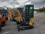 AGT H13R Mini Excavator w/ Full Cab, Thumb & Blade