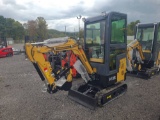 AGT H13R Mini Excavator w/ Full Cab, Thumb & Blade
