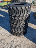(4) SKS-1 12-16.5 N.H.S Skid steer tires