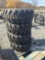 4 Forerunner 12-16.5 N.H.S. Skid Loader Tires - New on Bobcat Wheels