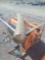 Skid steer double discharge concrete mixer