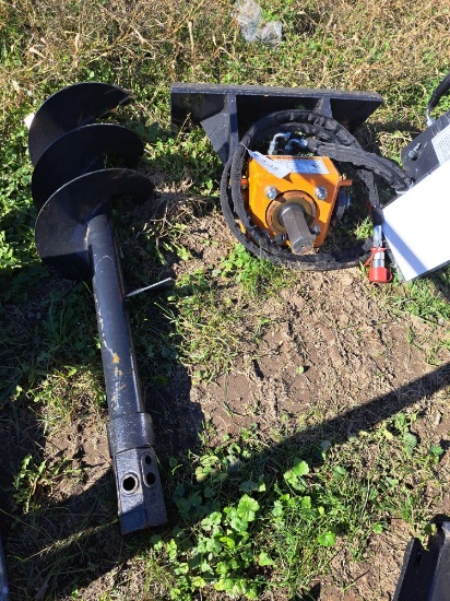 Wolverine Mini Skid Loader Auger w/ 12" Bit