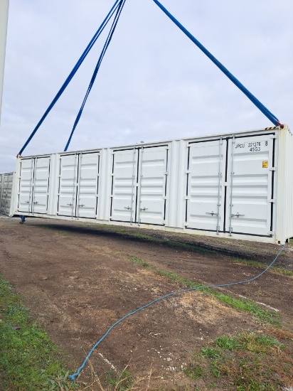 40' High Cube Container w/ 4 Side Doors