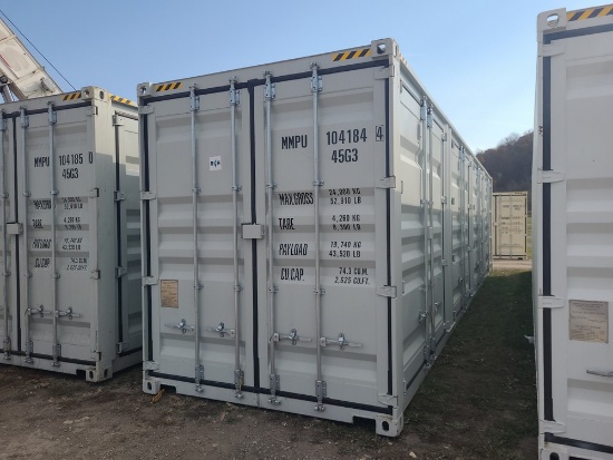 40' High Cube Container w/ 4 Side Doors