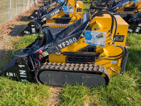 Infront YF380 Mini Skid Loader w/ 4 in 1 Bucket