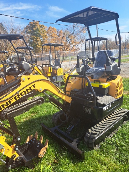 Infront YFE18 Mini Excavator w/ Pilot Controls & Canopy