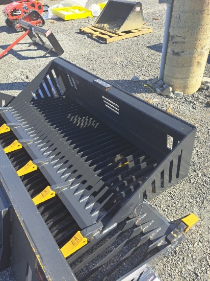 66" skid steer rock bucket