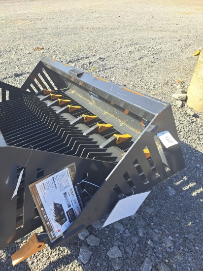78" skid steer rock bucket