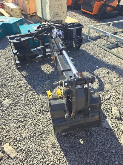 Land honor skid steer backhoe att