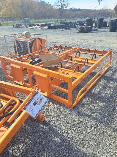 Land honor Skid steer hay accumulator grapple attachment