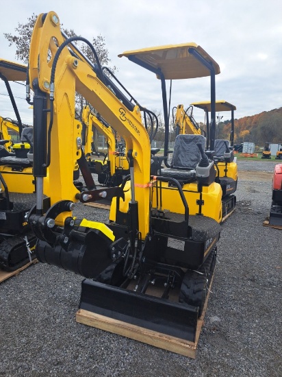 FF industrial FF15 Mini excavator w/ cab roof, thumb and blade