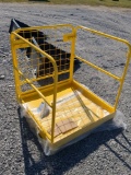 Pallet fork mounted safety basket