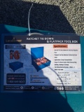 Ratchet tie downs w/ flat pack tool box